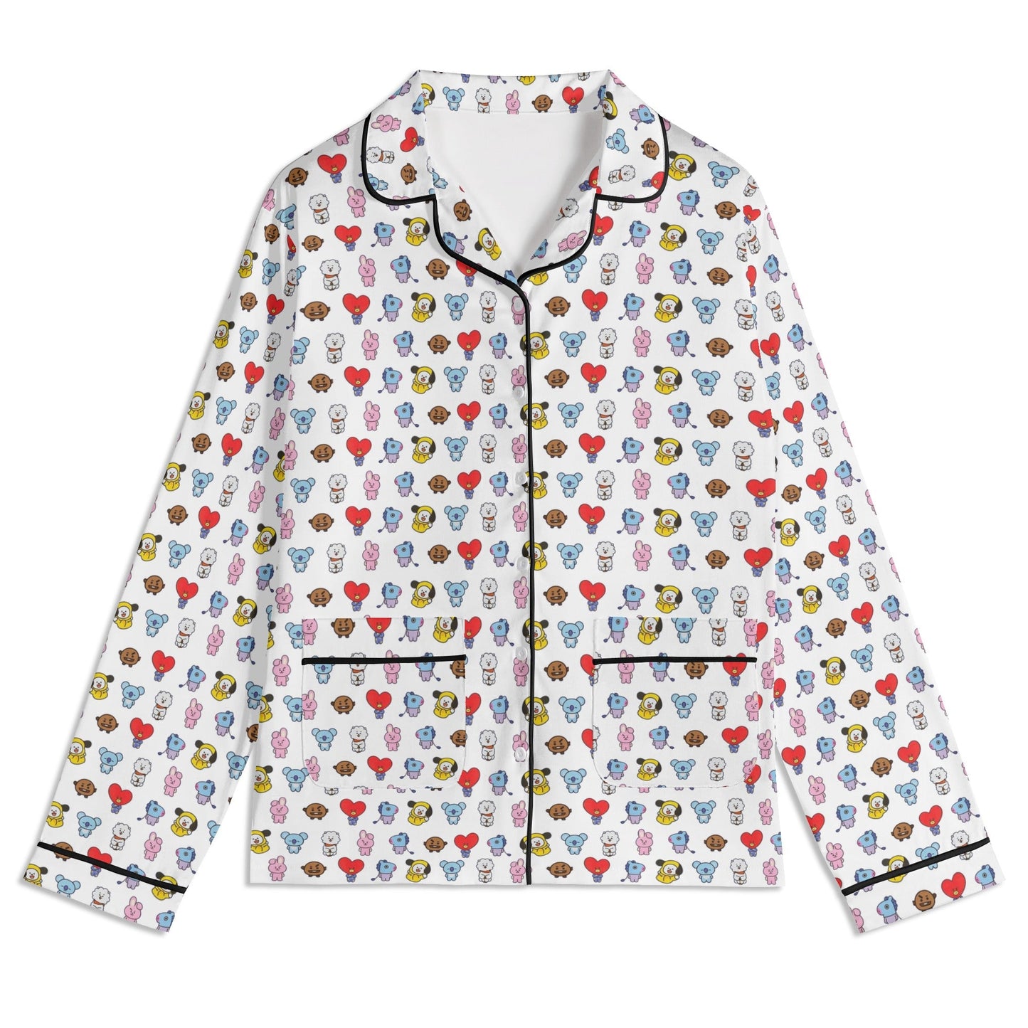 BT21 Unisex Long Sleeve Adult PJs - Immediate Shipping! Size XL - Beyond The Shoppe