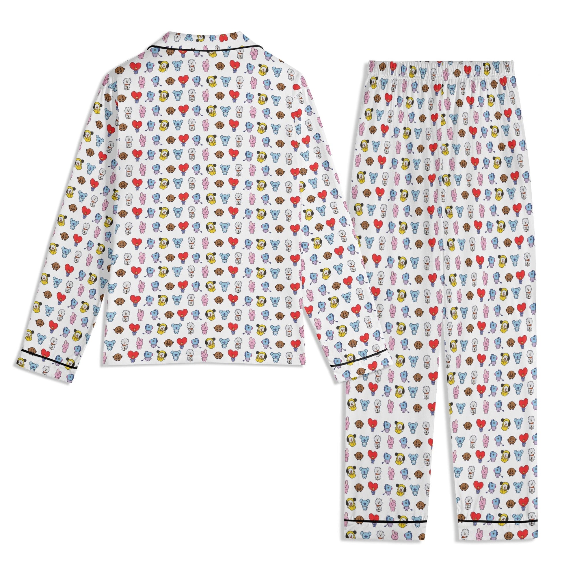 BT21 Unisex Long Sleeve Adult PJs - Immediate Shipping! Size XL - Beyond The Shoppe