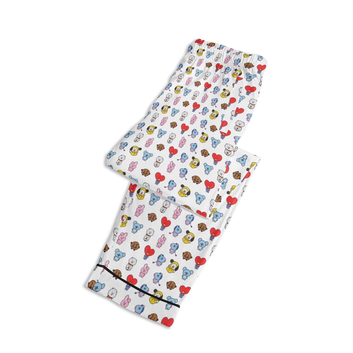 BT21 Unisex Long Sleeve Adult PJs - Immediate Shipping! Size XL - Beyond The Shoppe