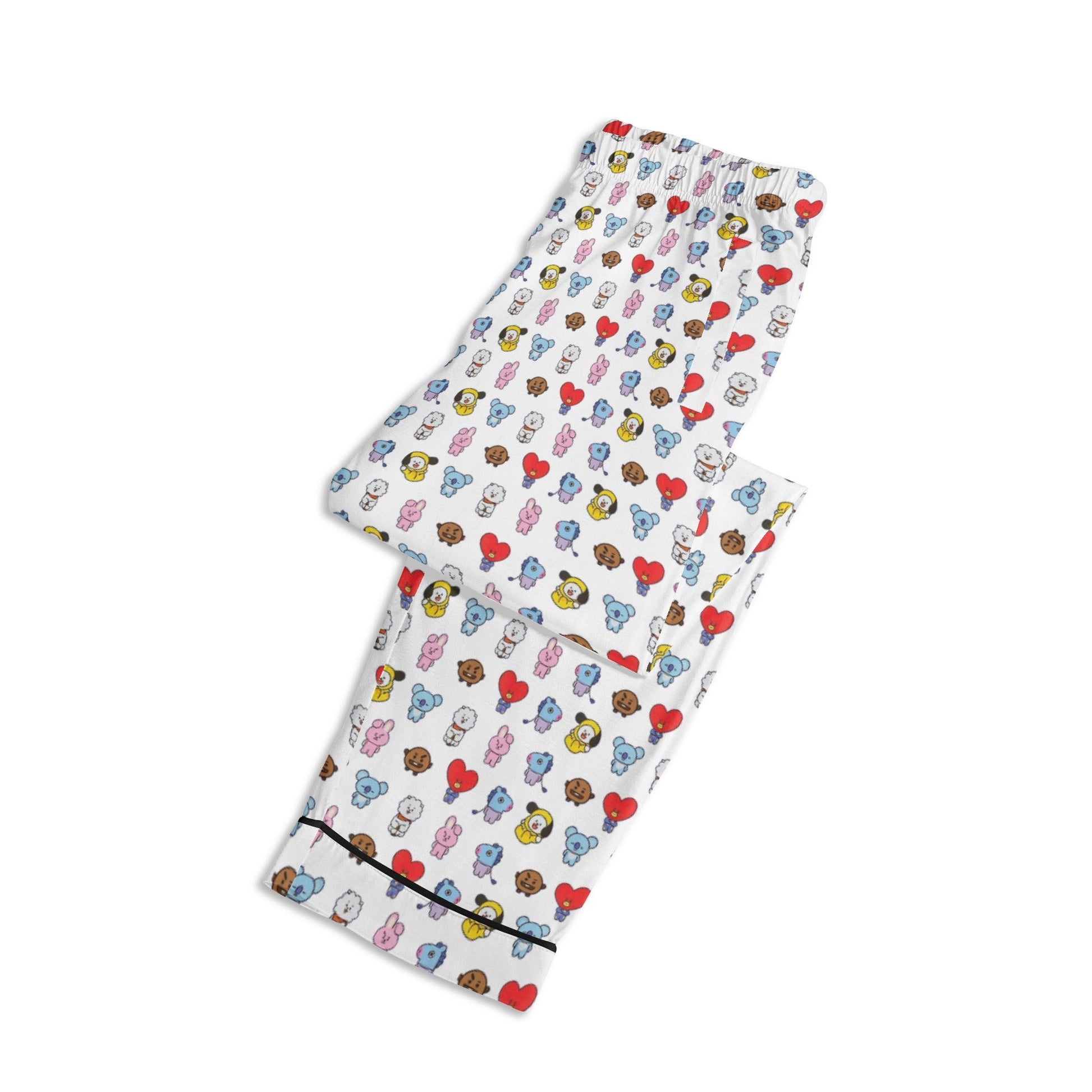 BT21 Unisex Long Sleeve Adult PJs - Immediate Shipping! Size XL - Beyond The Shoppe