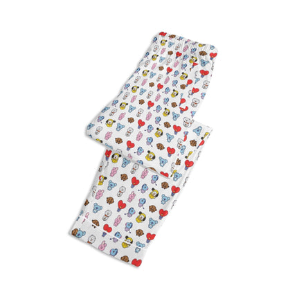 BT21 Unisex Long Sleeve Adult PJs - Immediate Shipping! Size XL - Beyond The Shoppe
