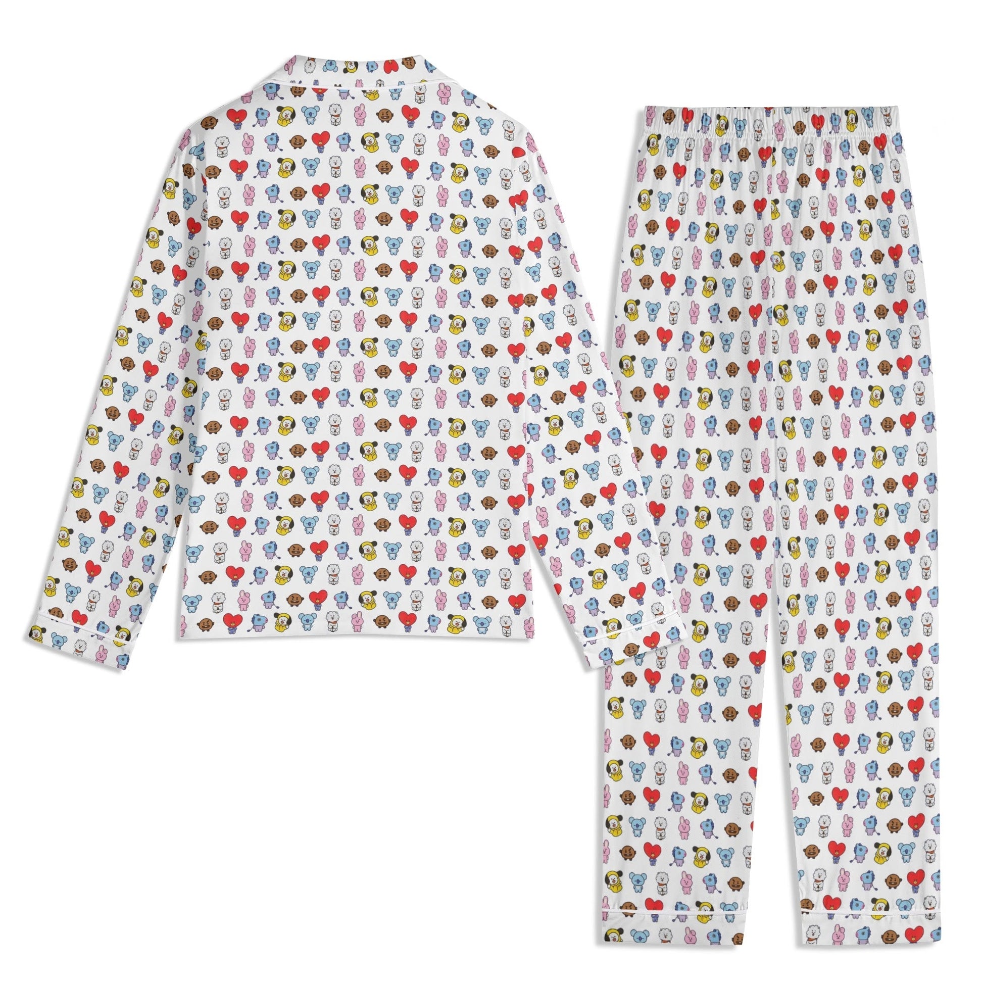 BT21 Unisex Long Sleeve Adult PJs - Immediate Shipping! Size XL - Beyond The Shoppe