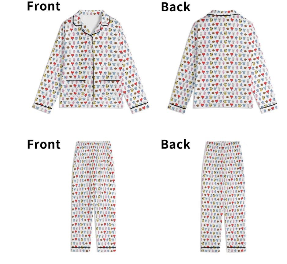 BT21 Unisex Long Sleeve Adult PJs - Immediate Shipping! Size XL - Beyond The Shoppe