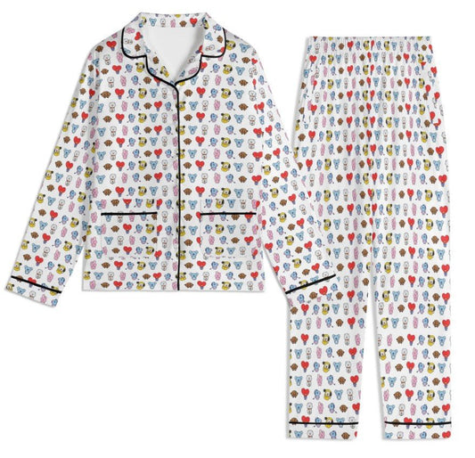 BT21 Unisex Long Sleeve Adult PJs - Immediate Shipping! Size XL - Beyond The Shoppe