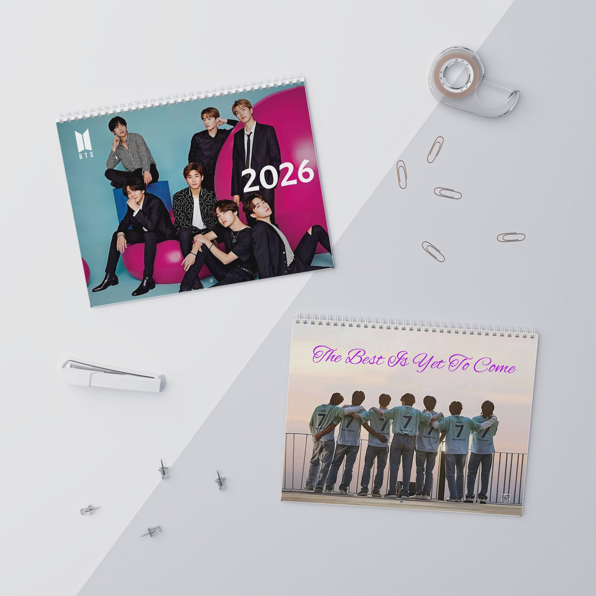 BTS 2026 Wall Calendar Monthly Planner KPop Gift - Beyond The Shoppe