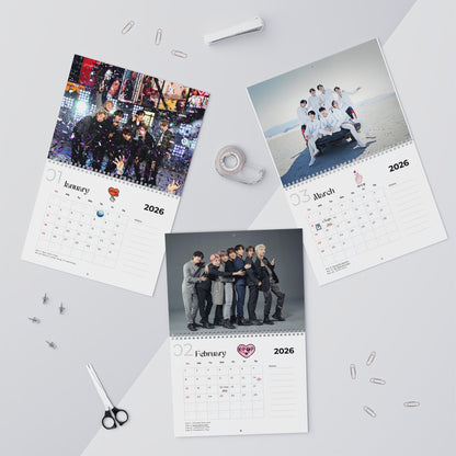 BTS 2026 Wall Calendar Monthly Planner KPop Gift - Beyond The Shoppe
