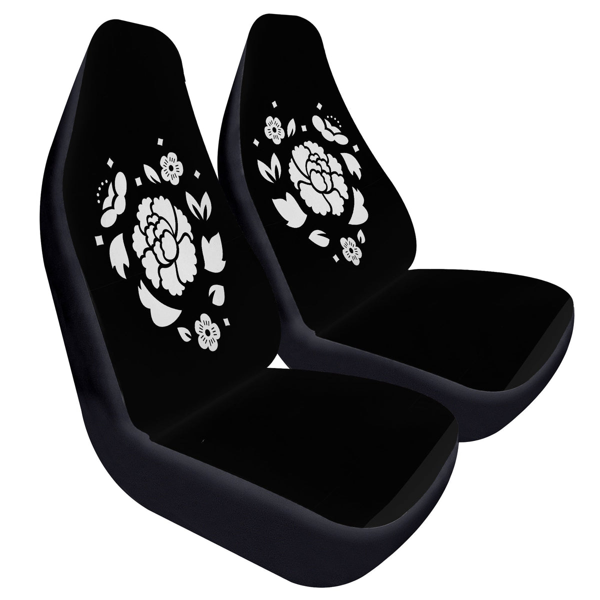 BTS Agust D - Suga Car Seat Microfiber Covers - Set of 2 - Lotus Flower - BTS car seat covers - bangtan army car accessories - ARMY - Beyond The Shoppe