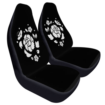 BTS Agust D - Suga Car Seat Microfiber Covers - Set of 2 - Lotus Flower - BTS car seat covers - bangtan army car accessories - ARMY - Beyond The Shoppe