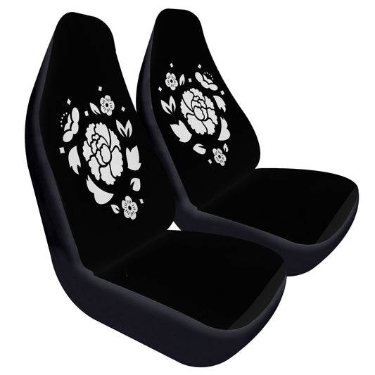 BTS Agust D - Suga Car Seat Microfiber Covers - Set of 2 - Lotus Flower - BTS car seat covers - bangtan army car accessories - ARMY - Beyond The Shoppe