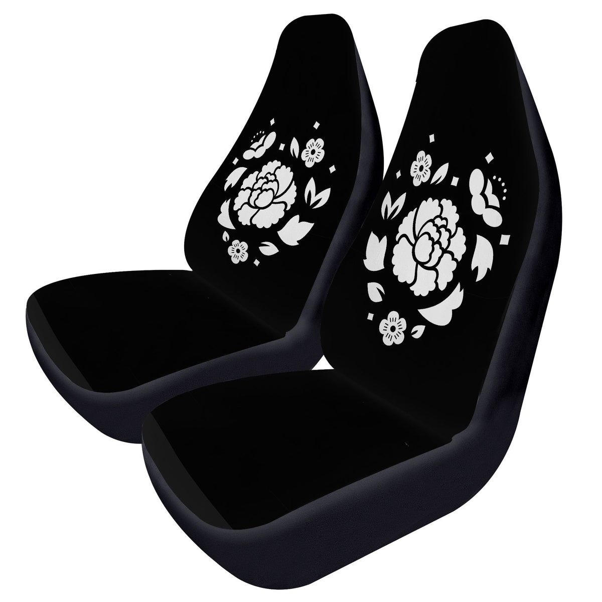 BTS Agust D - Suga Car Seat Microfiber Covers - Set of 2 - Lotus Flower - BTS car seat covers - bangtan army car accessories - ARMY - Beyond The Shoppe