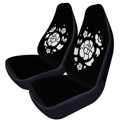 BTS Agust D - Suga Car Seat Microfiber Covers - Set of 2 - Lotus Flower - BTS car seat covers - bangtan army car accessories - ARMY - Beyond The Shoppe