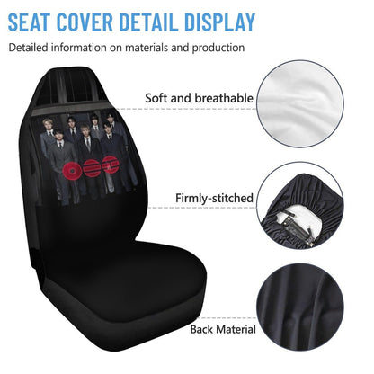 BTS Arirang Car Seat Microfiber Covers - Set of 2 - KPop car accessories - Beyond The Shoppe