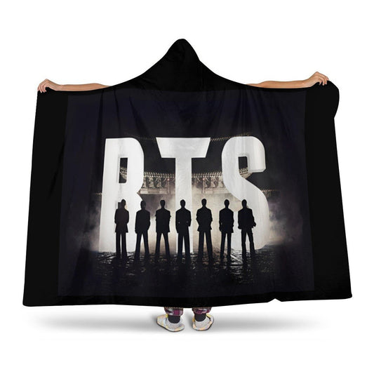 BTS Arirang Hooded Blanket – K-Pop Cozy Wearable Fleece Blanket - Beyond The Shoppe