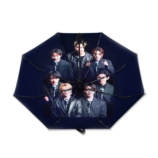 BTS Arirang OT7 Automatic opening umbrella - Kpop for rainy weather and protection from weather - Beyond The Shoppe