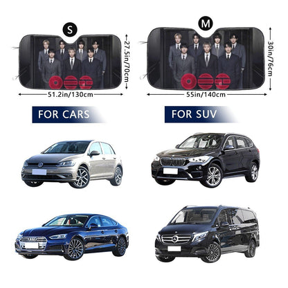 BTS Arirang Sun Shade - Windshield Cover - KPop Themed - Great gift! Car Window Shield - Windshield Protector - Beyond The Shoppe