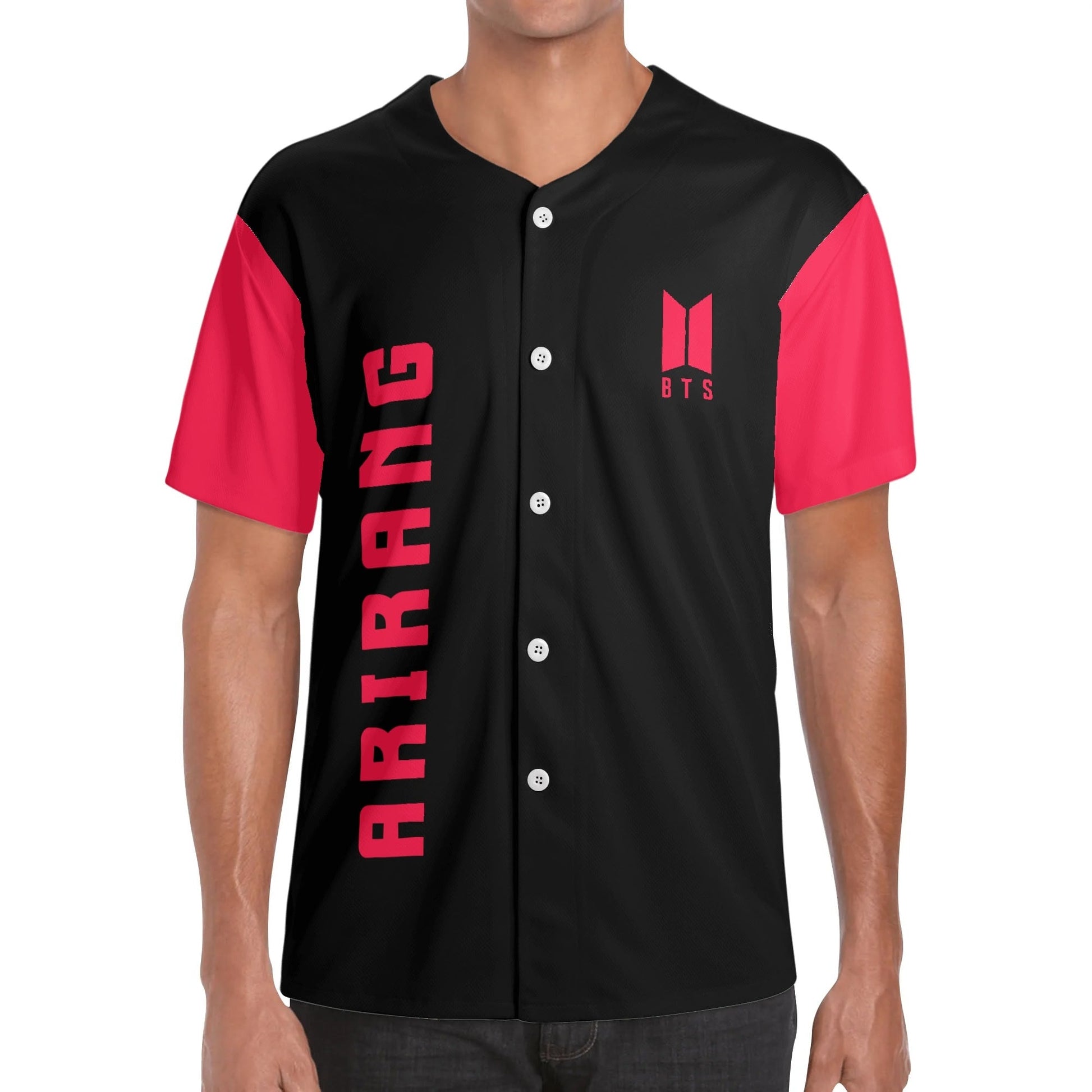 BTS ARIRANG WORLD TOUR Breathable Adult Baseball Jersey - Black - Beyond The Shoppe