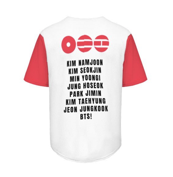 BTS ARIRANG WORLD TOUR Breathable Adult Baseball Jersey - White - Beyond The Shoppe