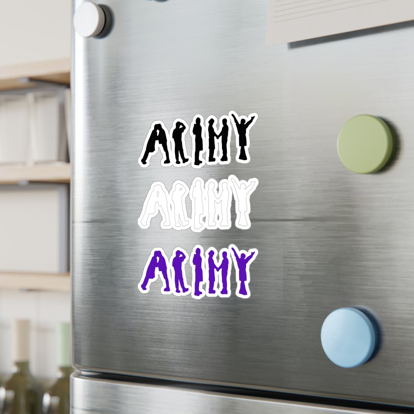 BTS ARMY Silhouette - 3 Colors! Vinyl Decals, Fun Stickers - Water, UV and Scratch Resistant! - Beyond The Shoppe