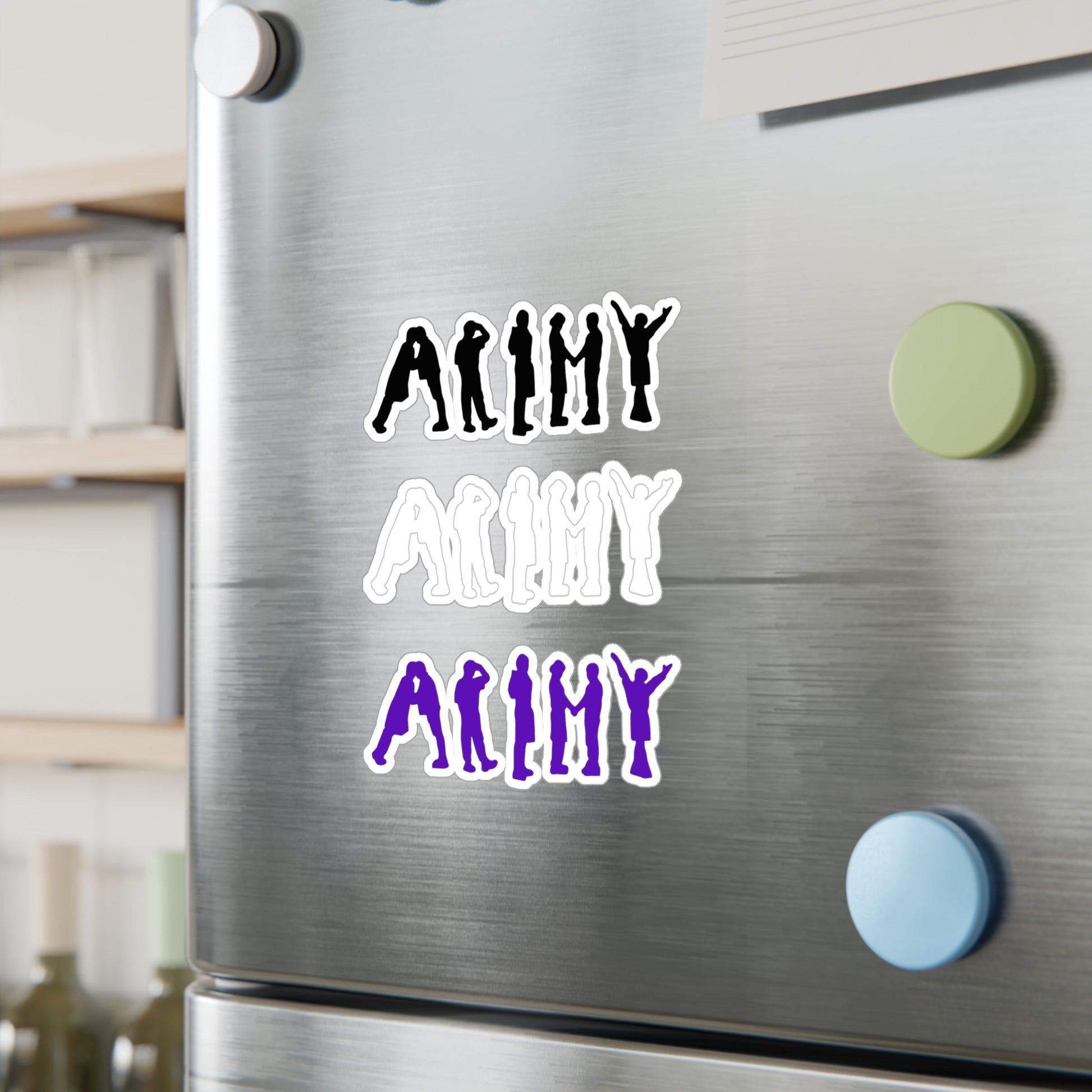 BTS ARMY Silhouette - 3 Colors! Vinyl Decals, Fun Stickers - Water, UV and Scratch Resistant! - Beyond The Shoppe