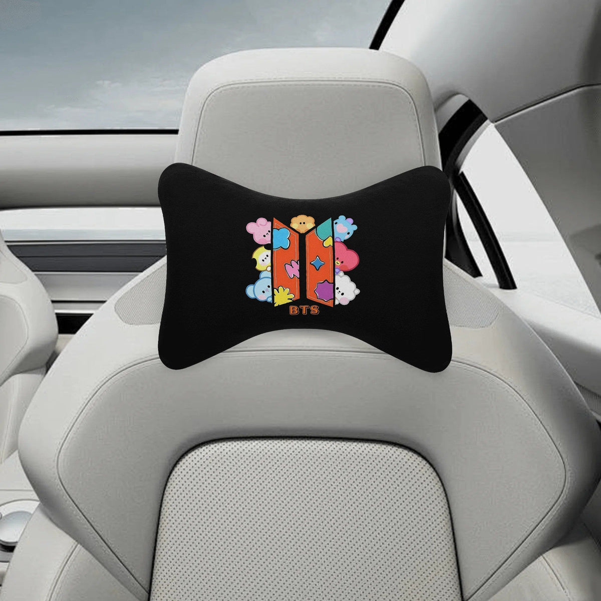 BTS - Baby BT21 Characters & Logo Car Headrest Pillow - Beyond The Shoppe
