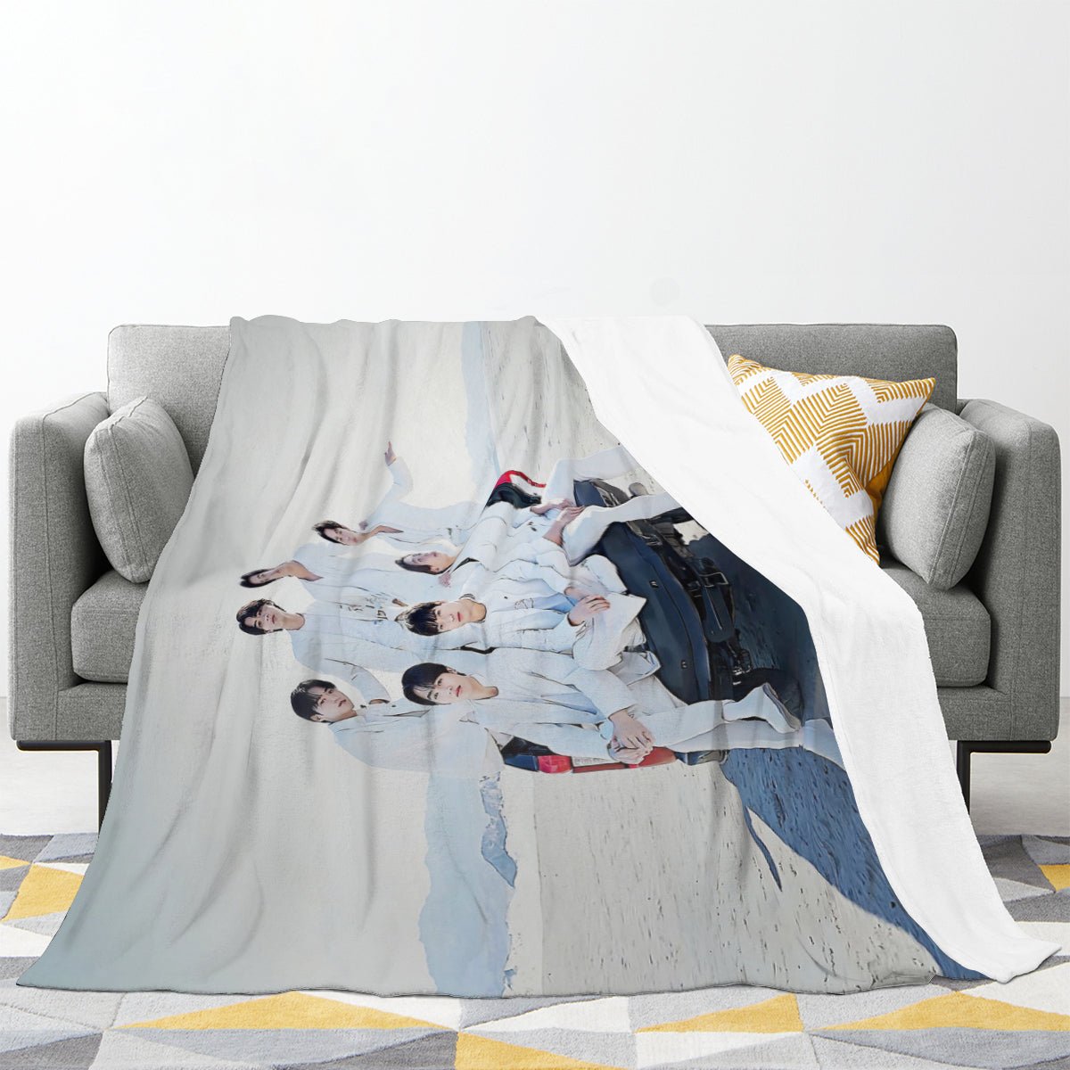 BTS Best is Yet To Come Flannel Breathable Blanket 4 Sizes! Blanket Throw - Beyond The Shoppe