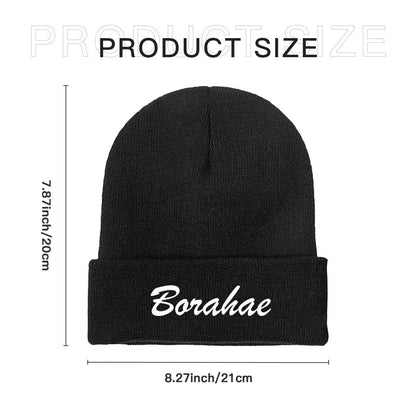 BTS Borahae Beanie for Adults – Cozy Polyester Knit Hat - Stylish, Comfortable & Trendy Hat - Beyond The Shoppe
