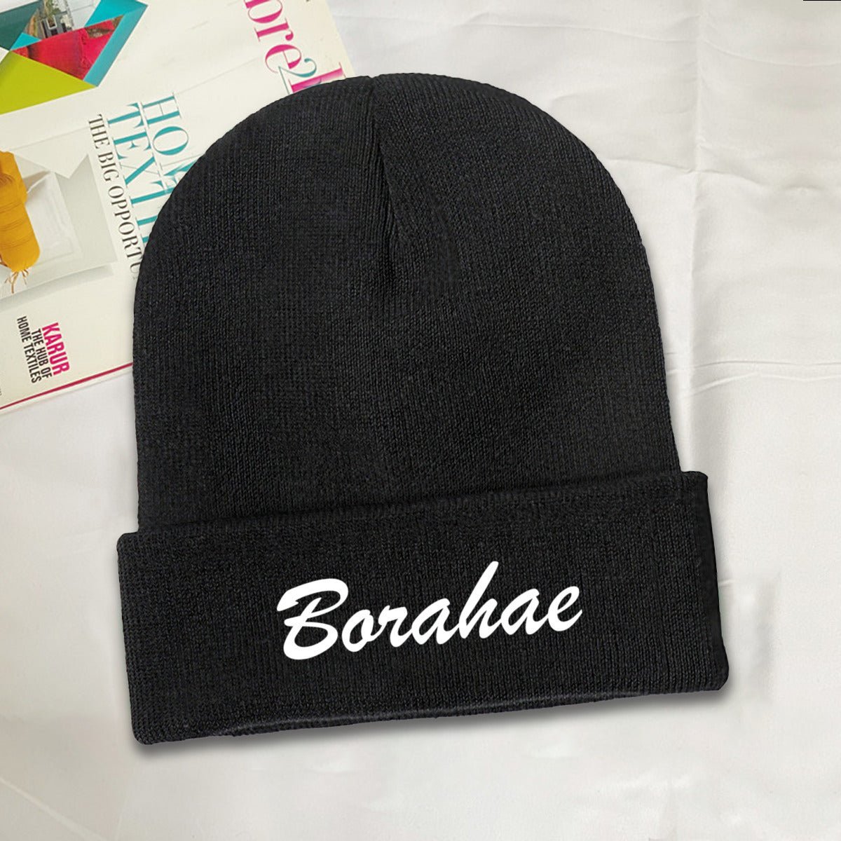 BTS Borahae Beanie for Adults – Cozy Polyester Knit Hat - Stylish, Comfortable & Trendy Hat - Beyond The Shoppe