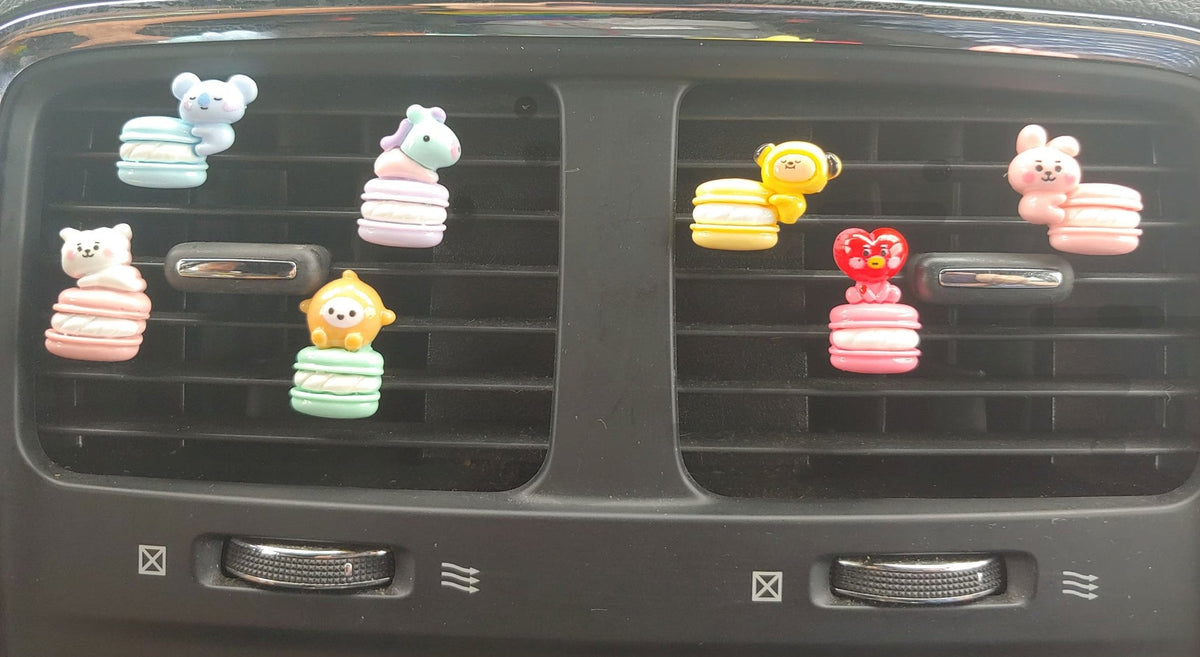 BTS BT12 AC Vent Clips - BTS Car Decoration - BTS AC Clips - BT21 - Beyond The Shoppe