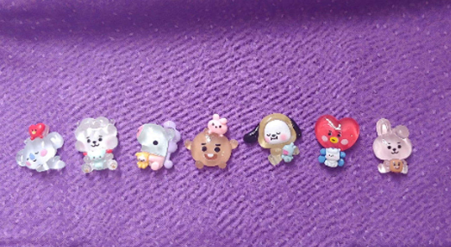 BTS BT12 AC Vent Clips - BTS Car Decoration - BTS AC Clips - BT21 - Beyond The Shoppe