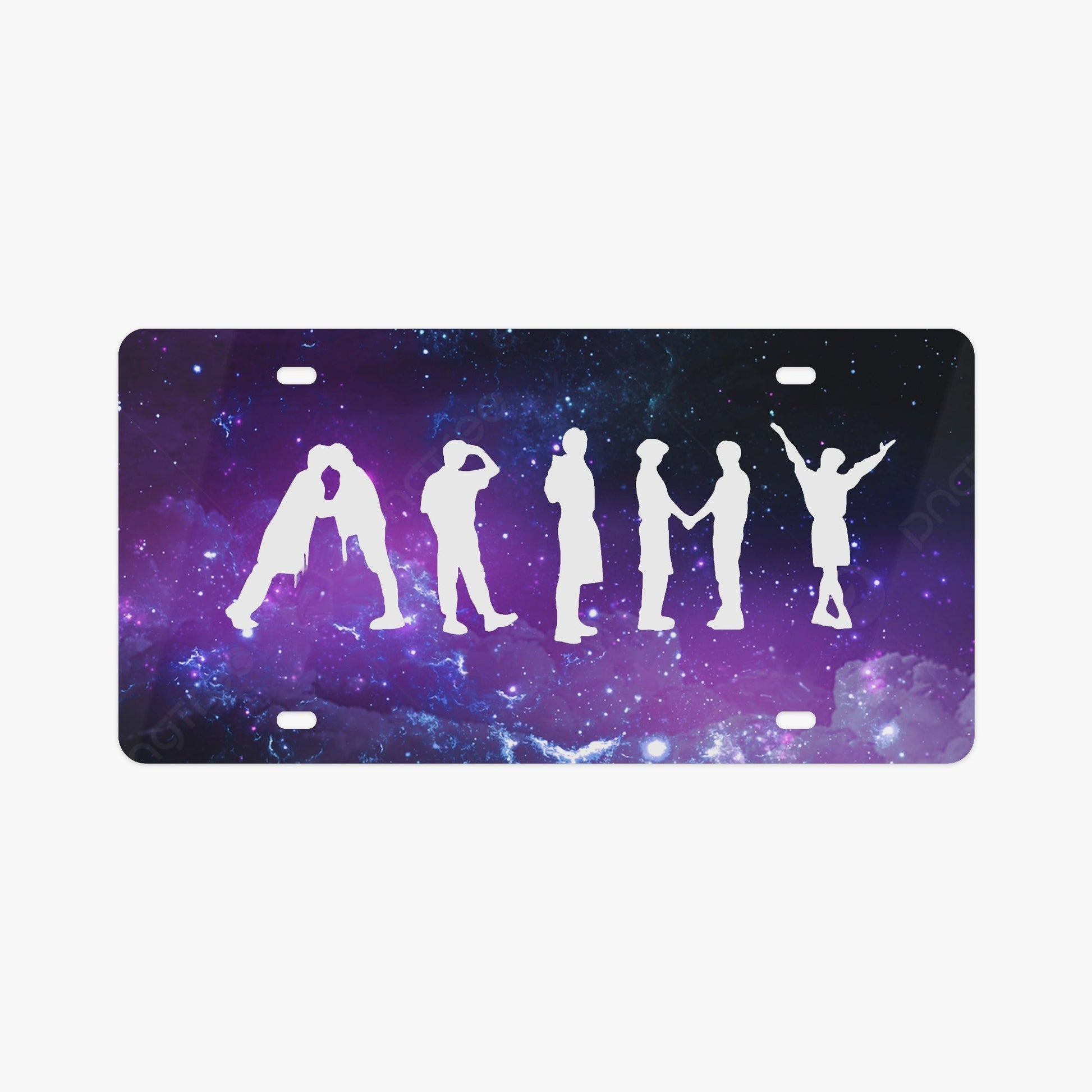 BTS Bt21 Army vanity plate - BTS License Plate Frame - Army Bangtan car accessories - BTS Vanity Plate - BT21 Vanity plate - Beyond The Shoppe