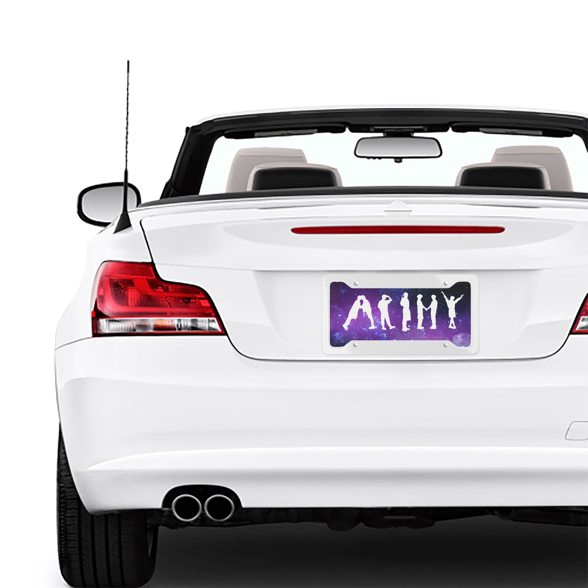 BTS Bt21 Army vanity plate - BTS License Plate Frame - Army Bangtan car accessories - BTS Vanity Plate - BT21 Vanity plate - Beyond The Shoppe