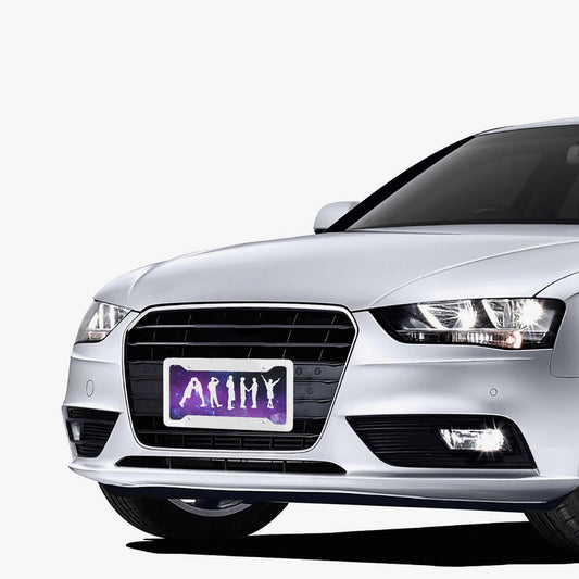 BTS Bt21 Army vanity plate - BTS License Plate Frame - Army Bangtan car accessories - BTS Vanity Plate - BT21 Vanity plate - Beyond The Shoppe