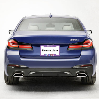 BTS BT21 Borahae License Plate From - Car accessory - Kpop gift! - Beyond The Shoppe
