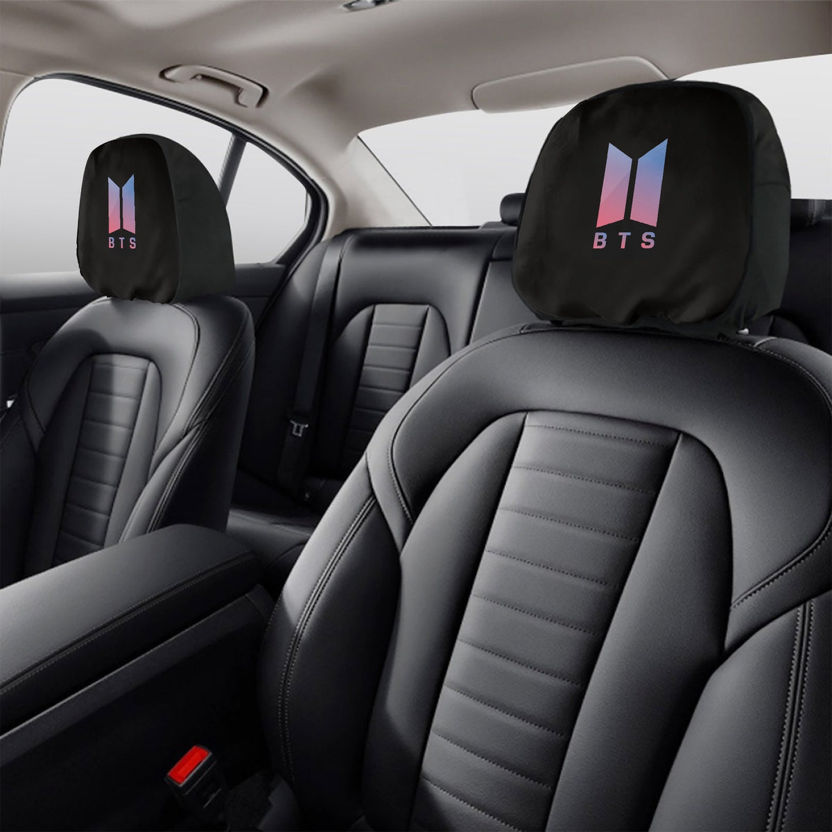 BTS BT21 Car headrest covers - BTS car accessories - 2 pieces - Beyond The Shoppe