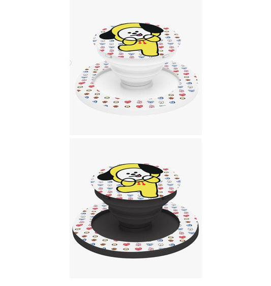 BTS BT21 Cell Phone Magnetic Collapsible Grip And Stand - Cell Phone Grips - Cell phone holder - popsocket grip - Phone Pop Grips - Beyond The Shoppe