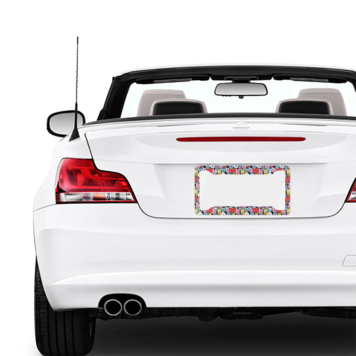 BTS BT21 Character Pattern License Plate Frame - Great gift for your favorite Army's Car! - Beyond The Shoppe