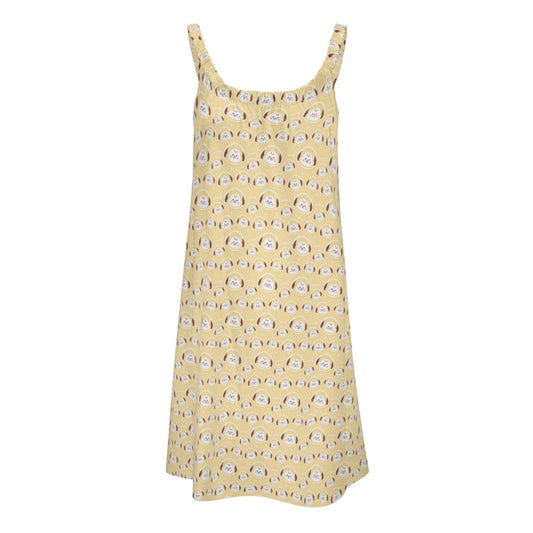 BTS BT21 Chimmy All - Over Print Women's Sleeveless Cami Dress - Beach Dress - Lounge Dress - Beyond The Shoppe