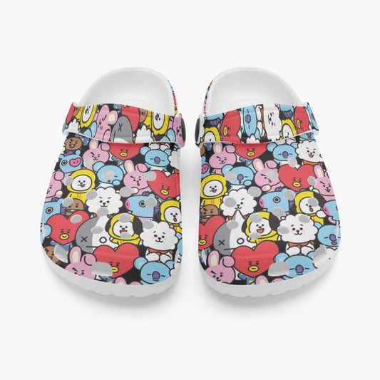 BTS BT21 Crocs for Kids - 4 styles - BTS kids clogs - BTS kids SlipOns - Beyond The Shoppe