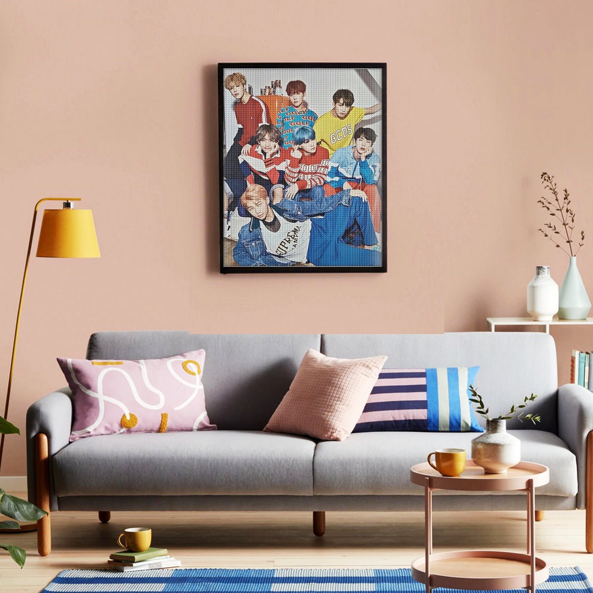 BTS BT21 Diamond Painting Kit - BTS Jimin Diamond Painting Kit - Kpop Bangtan Diamond Painting kit - Beyond The Shoppe