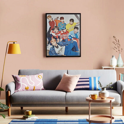 BTS BT21 Diamond Painting Kit - BTS Jimin Diamond Painting Kit - Kpop Bangtan Diamond Painting kit - Beyond The Shoppe