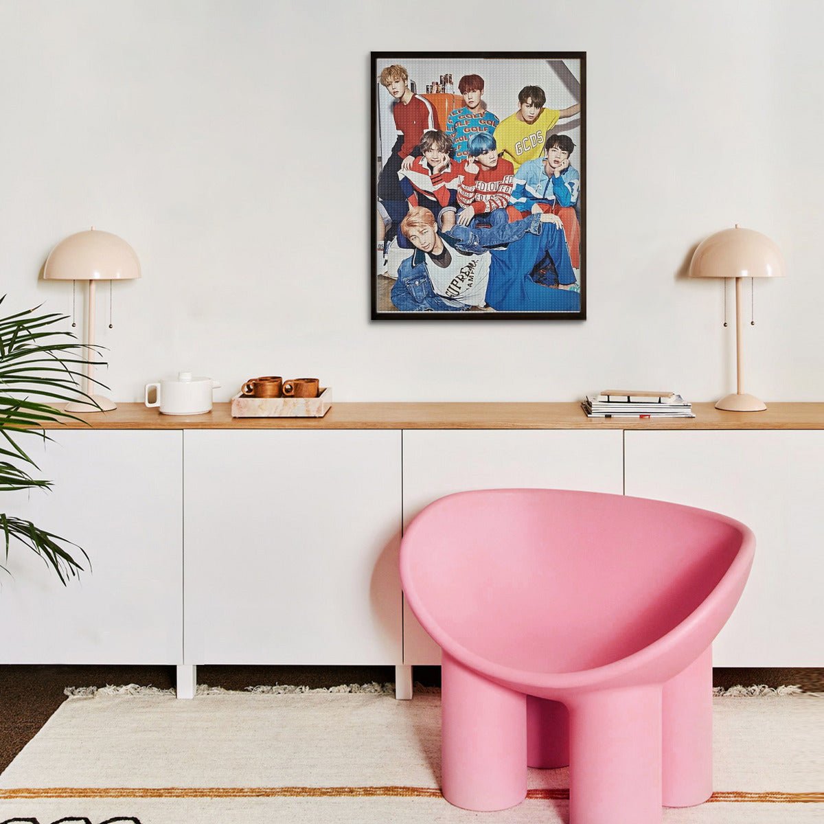 BTS BT21 Diamond Painting Kit - BTS Jimin Diamond Painting Kit - Kpop Bangtan Diamond Painting kit - Beyond The Shoppe
