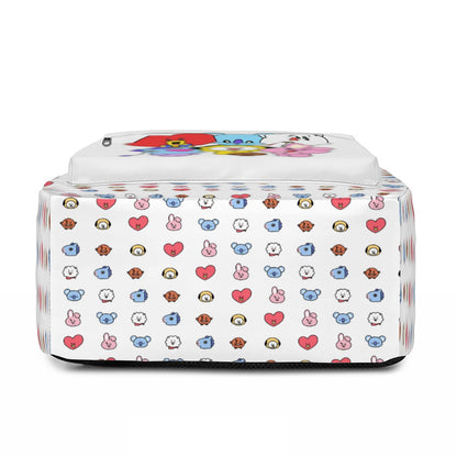BTS BT21 Lightweight Student Backpack (Multi - faceted Design) - Great for school, work and more! - Beyond The Shoppe