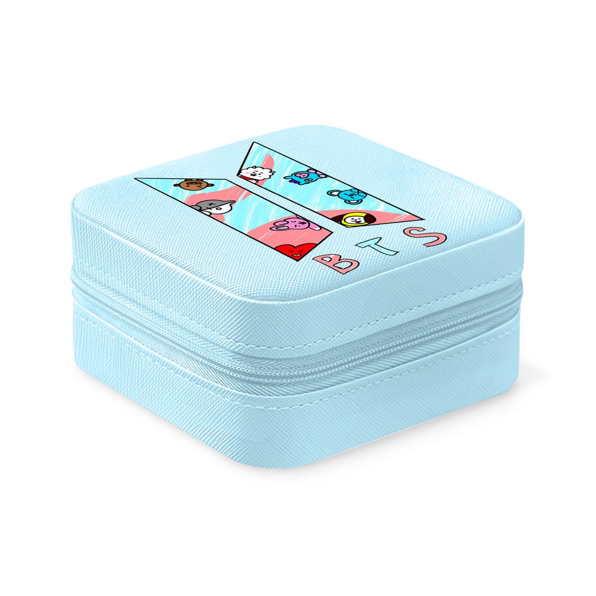 BTS BT21 logo Jewelry Box - Jewelry Organizer - 5 Colors! Jewelry accessories - jewelry box - Travel Jewelry organizer - Great gift - Beyond The Shoppe