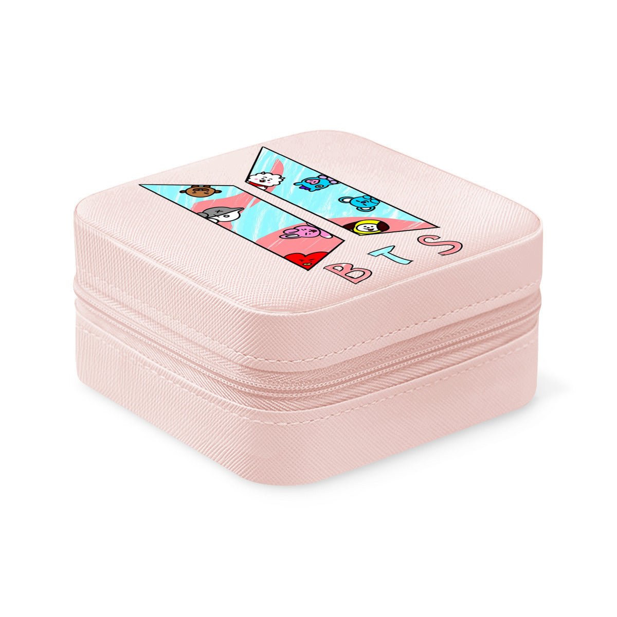 BTS BT21 logo Jewelry Box - Jewelry Organizer - 5 Colors! Jewelry accessories - jewelry box - Travel Jewelry organizer - Great gift - Beyond The Shoppe