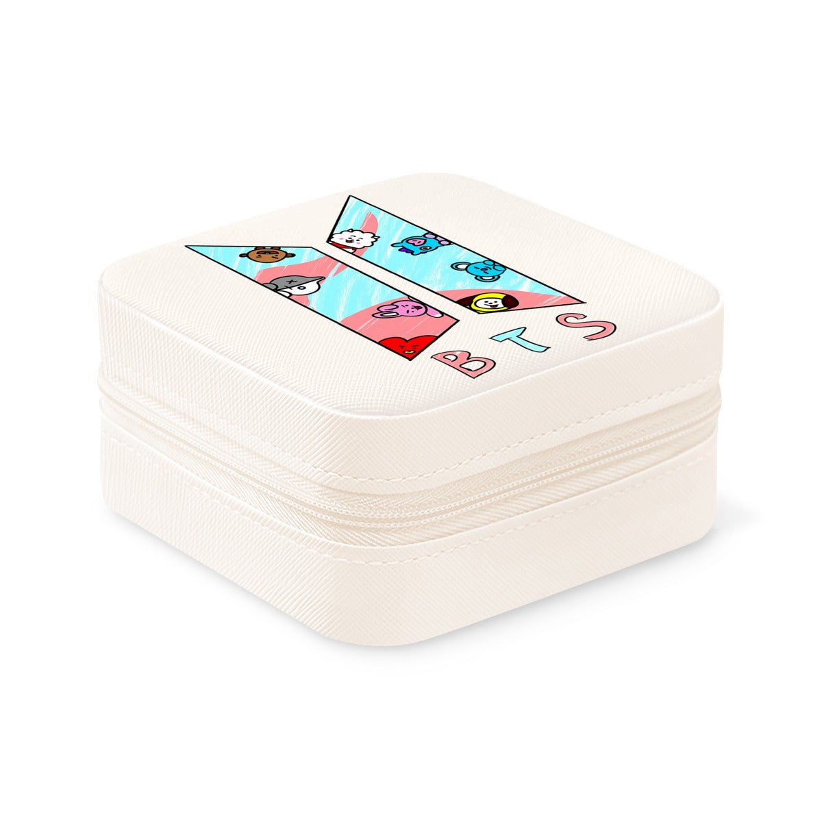 BTS BT21 logo Jewelry Box - Jewelry Organizer - 5 Colors! Jewelry accessories - jewelry box - Travel Jewelry organizer - Great gift - Beyond The Shoppe