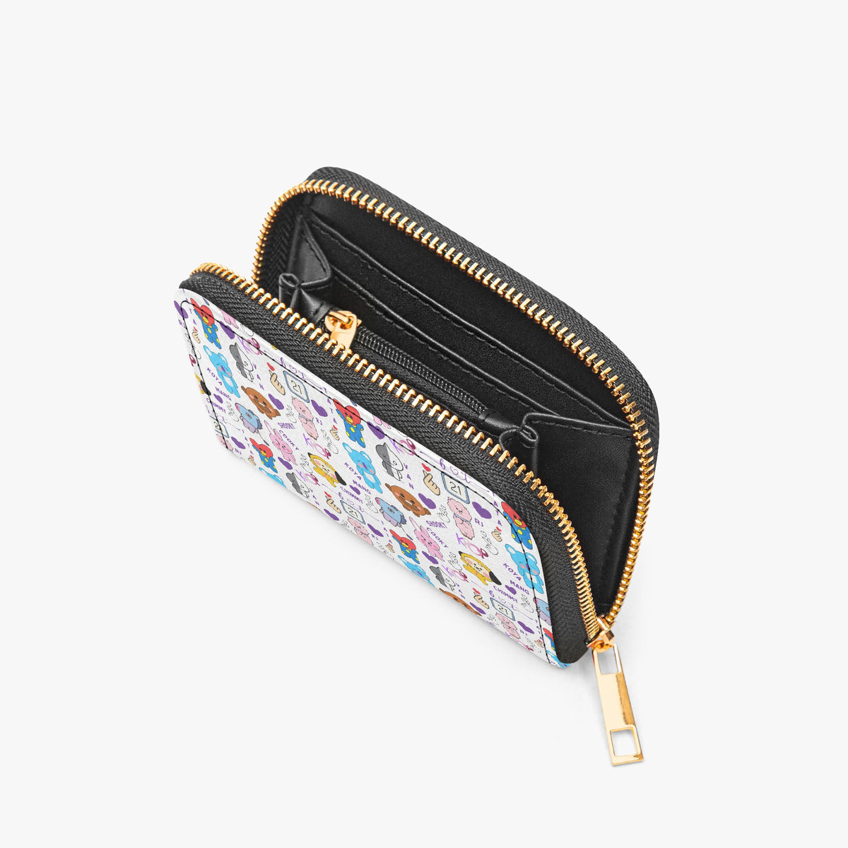 BTS BT21 Silly Characters Bifold Zipper Wallet K - Pop Merchandise - Great gift! - Beyond The Shoppe