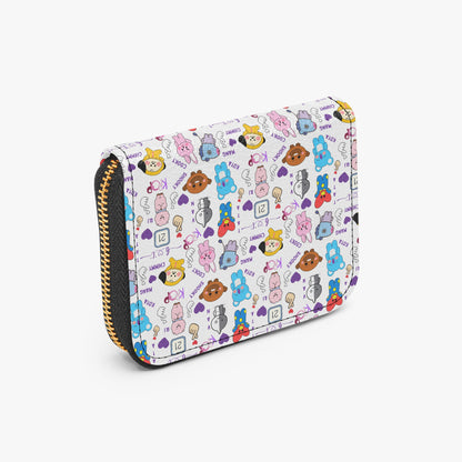 BTS BT21 Silly Characters Bifold Zipper Wallet K - Pop Merchandise - Great gift! - Beyond The Shoppe
