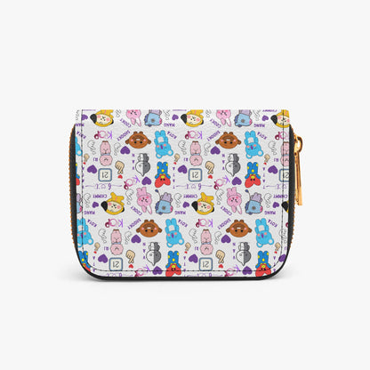 BTS BT21 Silly Characters Bifold Zipper Wallet K - Pop Merchandise - Great gift! - Beyond The Shoppe