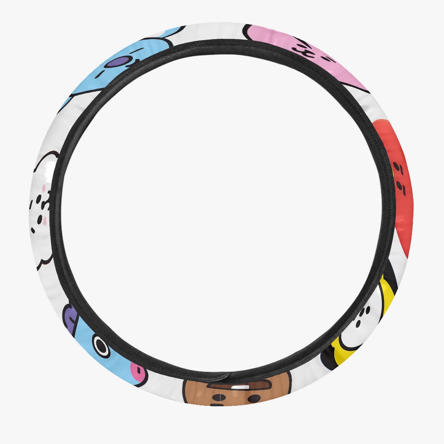 BTS BT21 Steering Wheel Cover - Great BTS car accessory - BTS gift - BT21 ARMY - BTS car accessories - Beyond The Shoppe