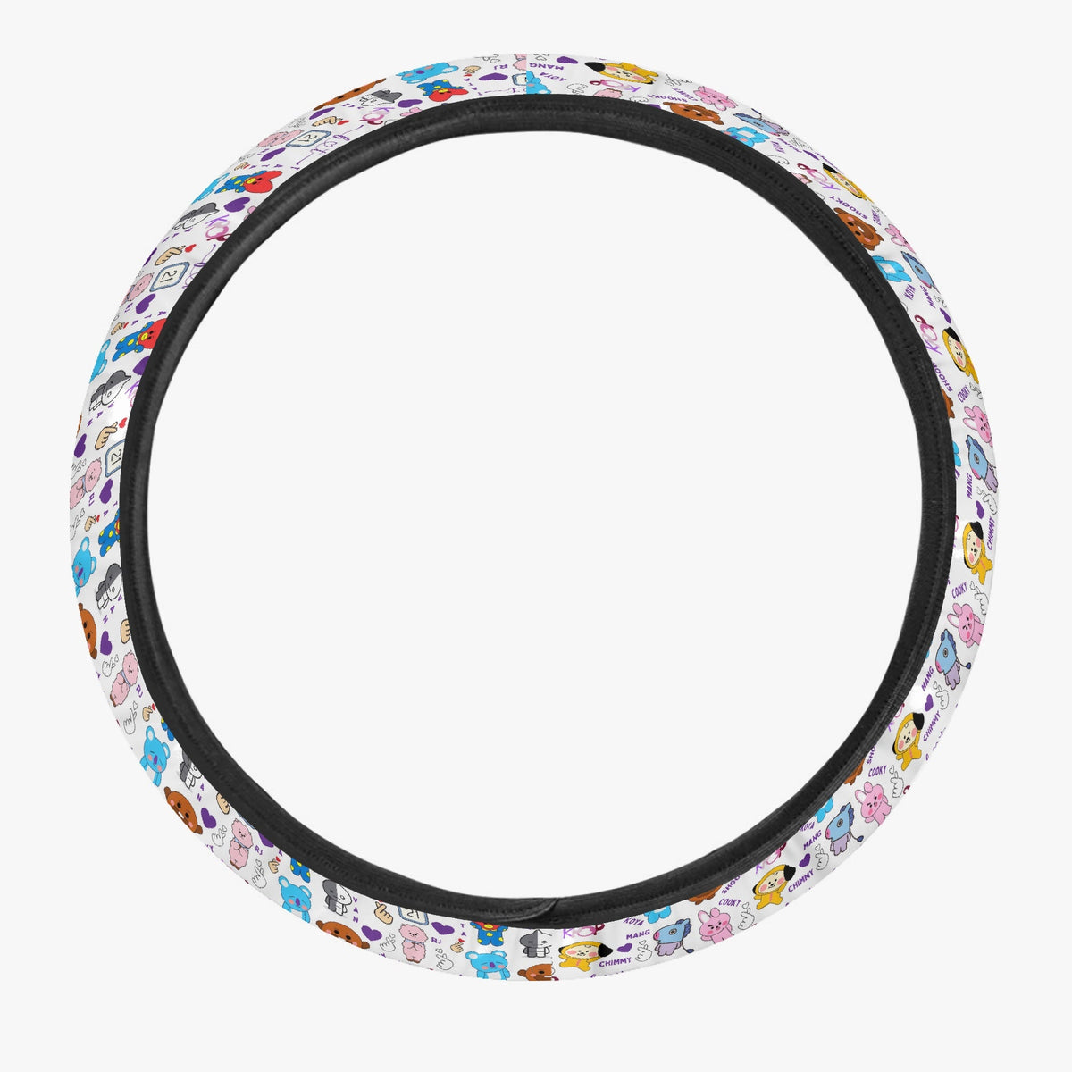 BTS BT21 Steering Wheel Cover - Great BTS car accessory - BTS gift - bts army - bts car accessories - Beyond The Shoppe